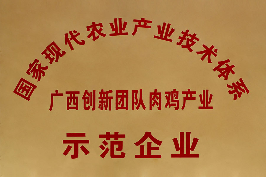 國(guó)家現(xiàn)代農(nóng)業(yè)產(chǎn)業(yè)技術(shù)體系-廣西創(chuàng)新團(tuán)隊(duì)肉雞產(chǎn)業(yè)示范企業(yè)